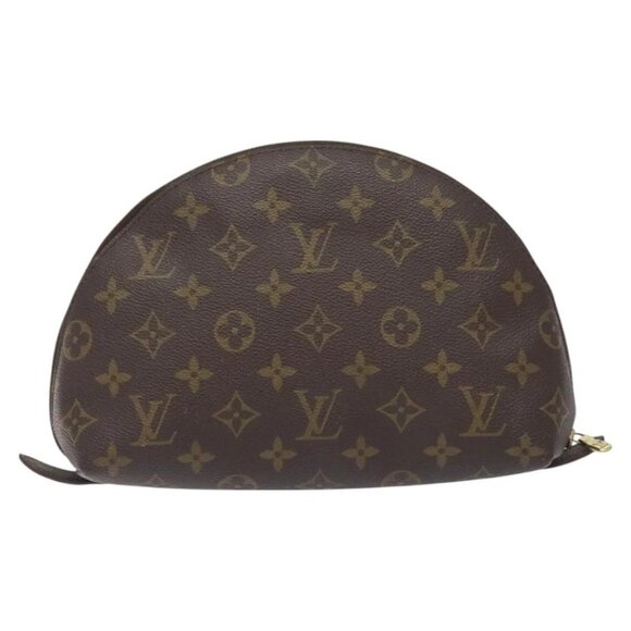 LOUIS VUITTON Monogram Trousse Demi Ronde Cosmetic Pouch M47520 LV Auth 131491 - Picture 5 of 15
